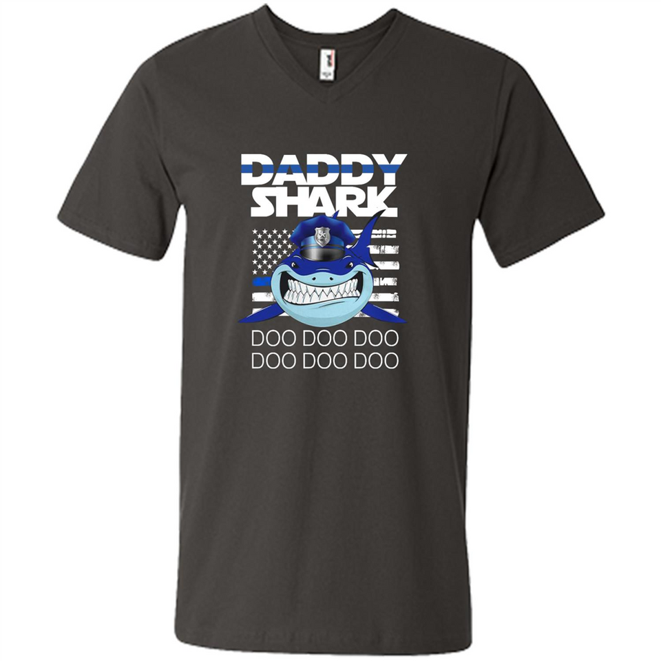 Police Daddy Shark Blue Line Tee