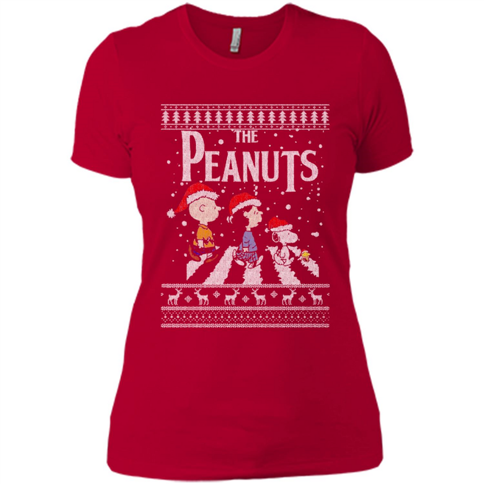 Snoopy Peanuts Ugly Christmas - Ladies' Boyfriend T-Shirt
