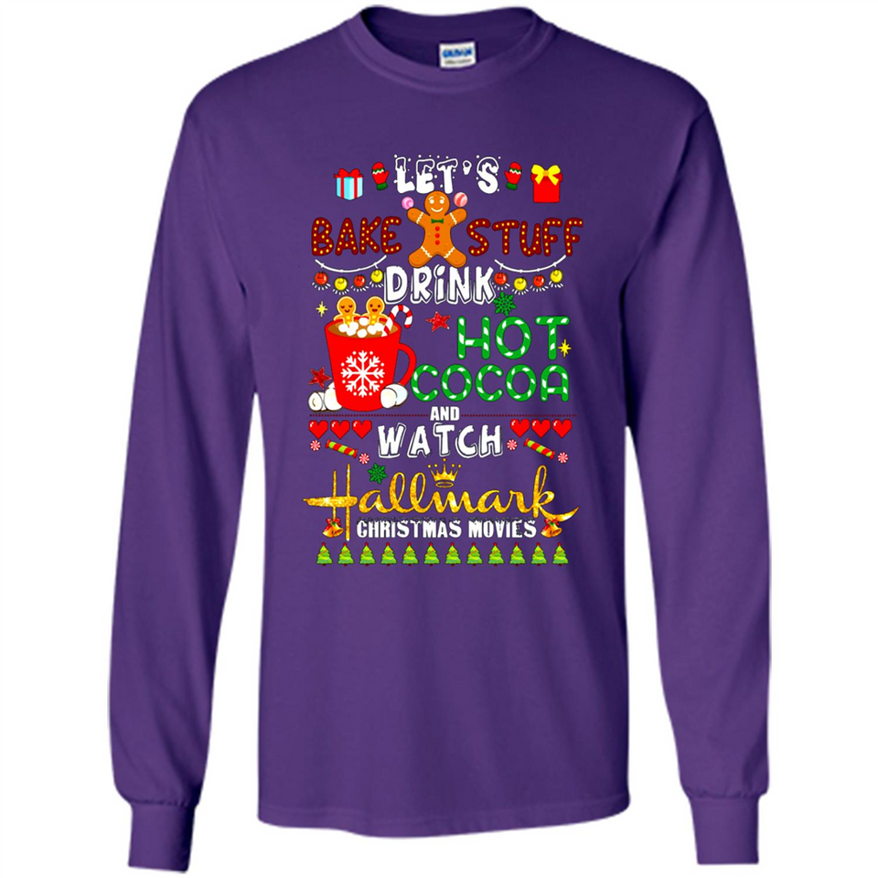 Let's Bake Stuff Drink Hot Cocoa Hallmark-Christmas Movies Sweatshirt PINGPONG