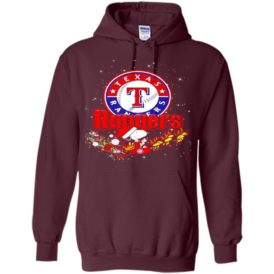 Snoopy Christmas Texas Rangers - Hoodie
