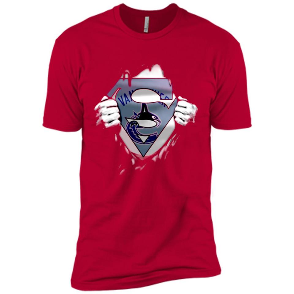 Vancouver Canucks And Superman Fans - Premium Short Sleeve T-Shirt