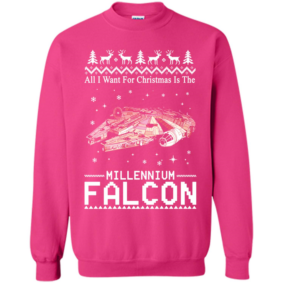 All I Want For Christmas Is The Millennium Falcon ugly PINGPONG
