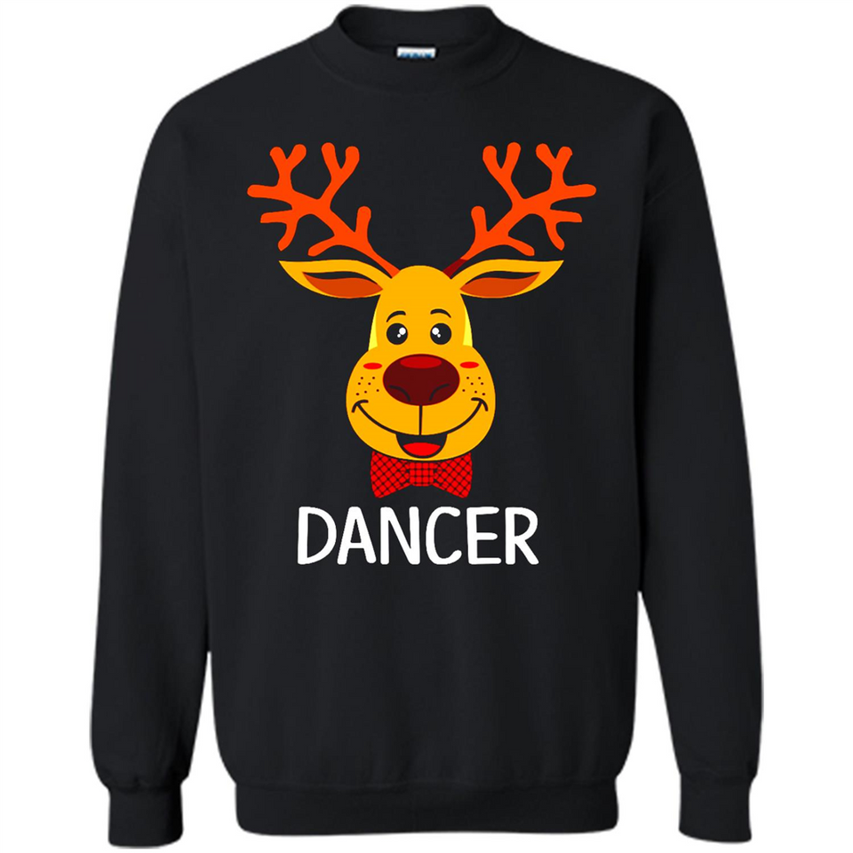 Dancer Santa Claus Funny Xmas Holiday T-Shirt - Sweatshirt