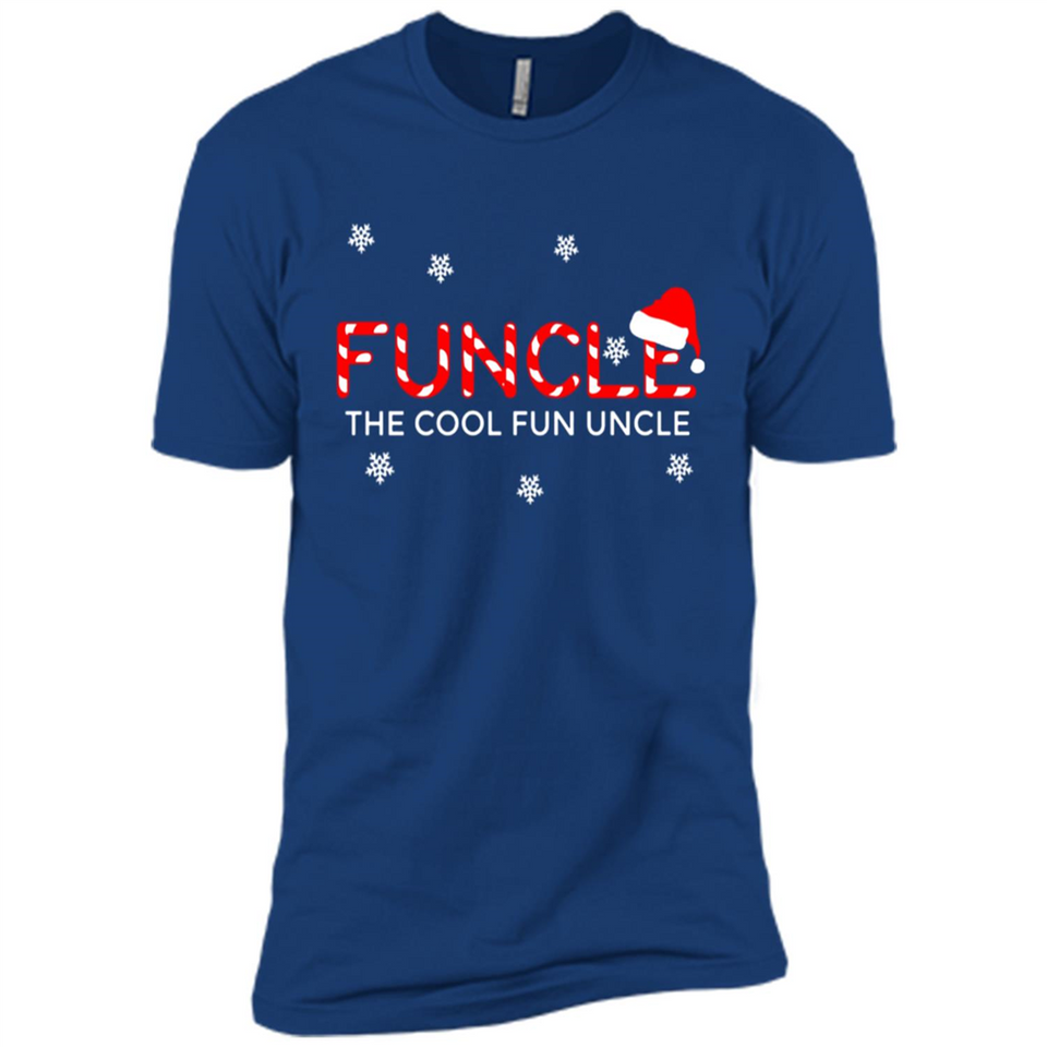 Mens Christmas Funcle The Cool Fun Uncle Definition Xmas - Premium Short Sleeve T-Shirt