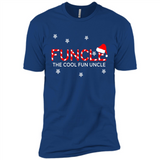 Mens Christmas Funcle The Cool Fun Uncle Definition Xmas - Premium Short Sleeve T-Shirt