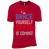 Brace Yourself Santa is coming Christmas - Premium Short Sleeve T-Shirt