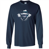 Charlotte Hornets And Superman Fans - Long Sleeve T-Shirt