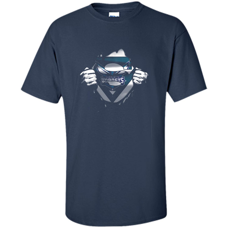 Charlotte Hornets And Superman Fans - Shirt