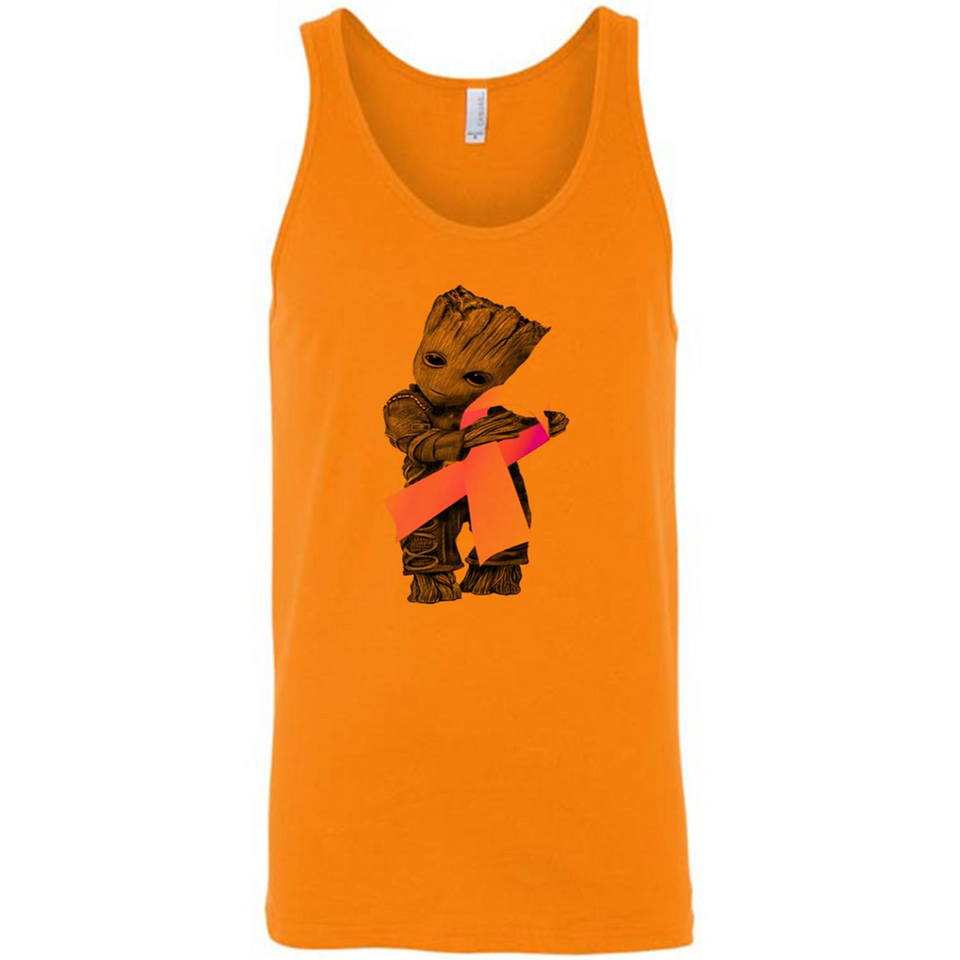 Groot Hug Breast Cancer - Canvas Unisex Tank