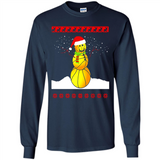 Basketball Santa Funny Christmas - Long Sleeve T-Shirt