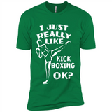Kick Boxing Shirt Kick Boxer Boxing Workout - Premium Short Sleeve T-Shirt