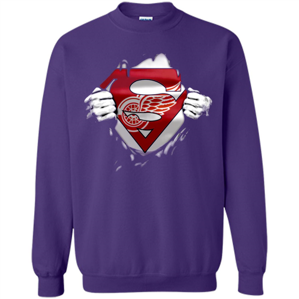 Detroit Red Wings And Superman Fans - Sweatshirt
