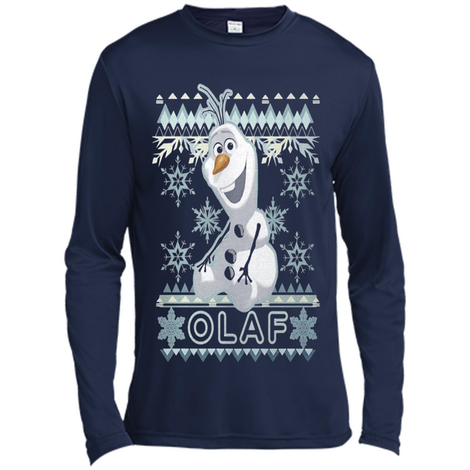 Olaf frozen ugly christmas sweater - Canvas Long Sleeve T-Shirt