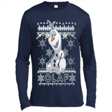 Olaf frozen ugly christmas sweater - Canvas Long Sleeve T-Shirt