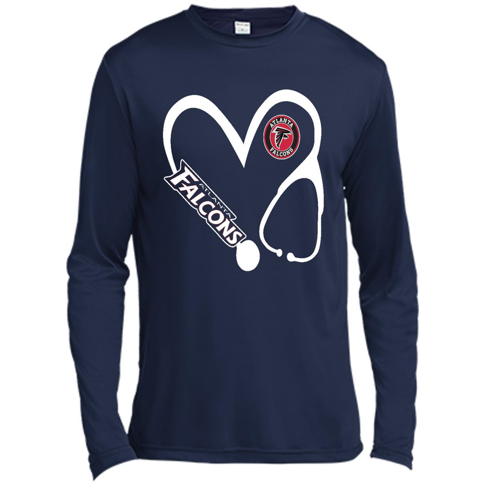 Stethoscope Heart Love Atlanta Falcons For Football Lovers