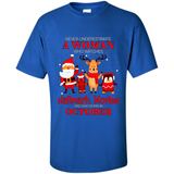 Never Underestimate An October Woman Watches Hallmark Movies Sweatshirt PINGPONG