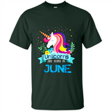 Unicorns are born in June Birthday Rainbow Gift Ladies Custom