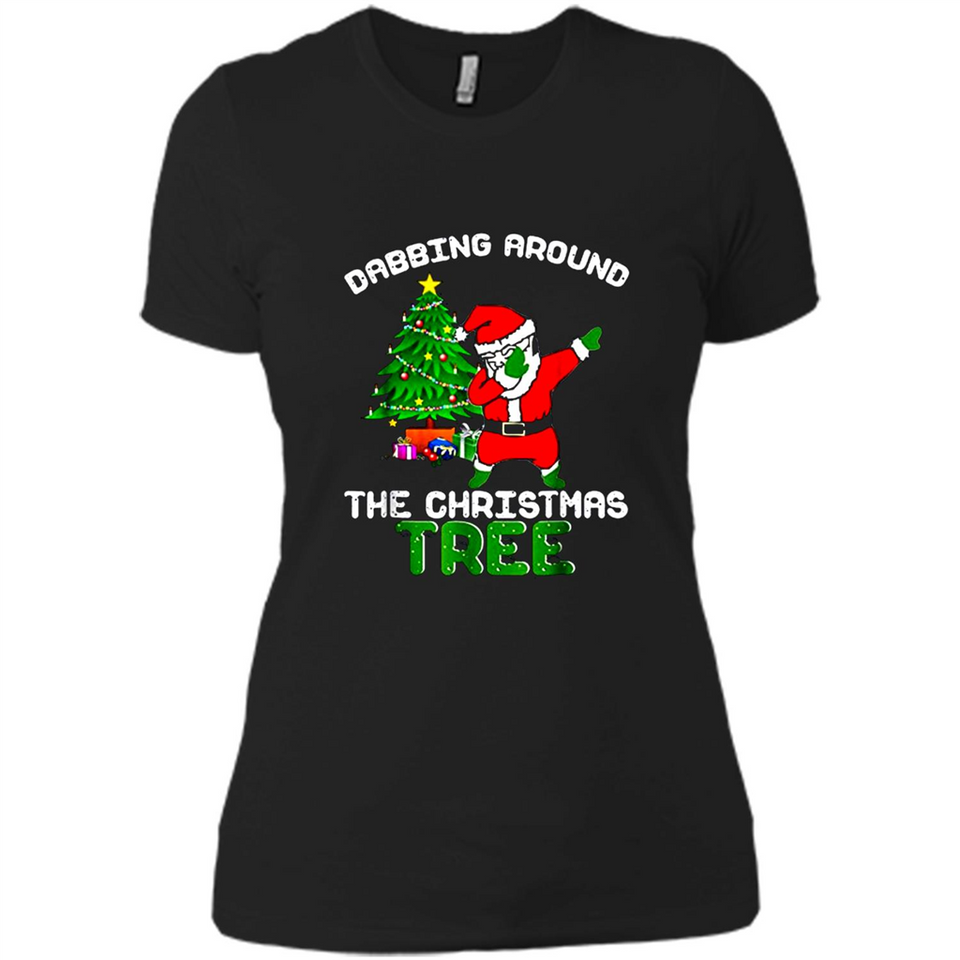 Christmas Dabbing Santa - Ladies' Boyfriend T-Shirt