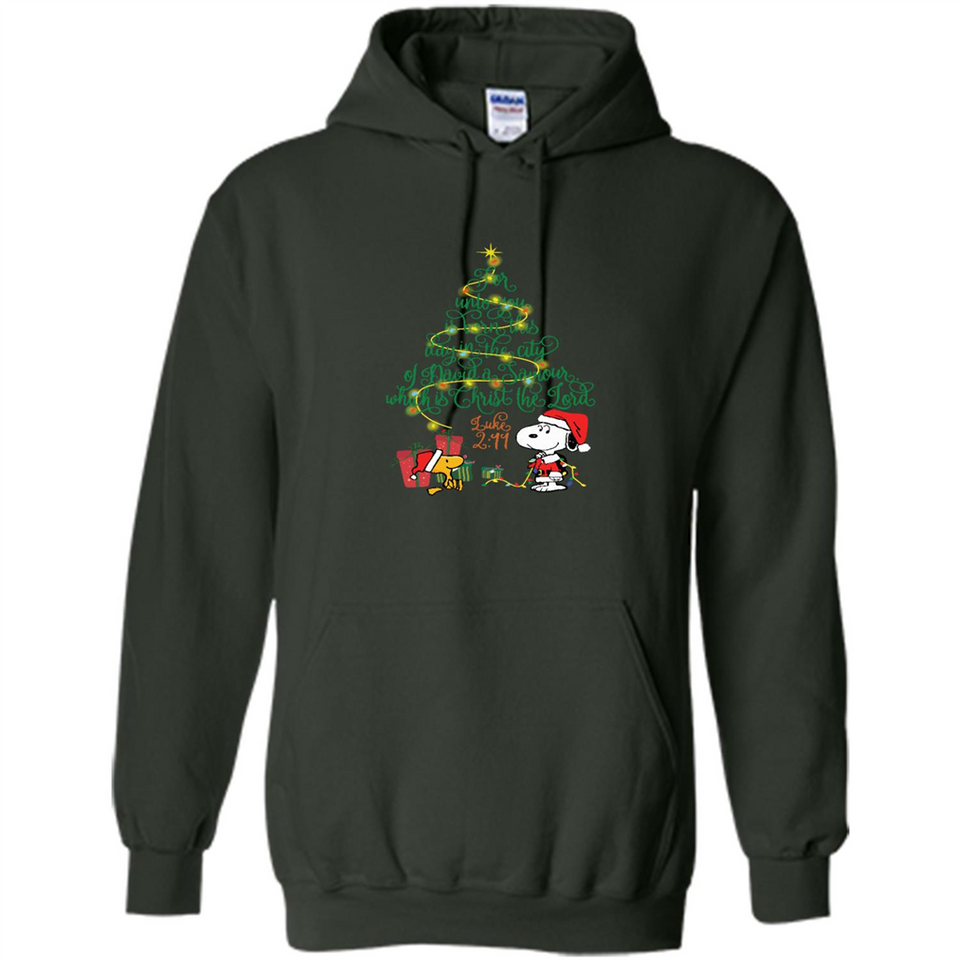 Snoopy-Woodstock-Christmas-tree-for-unto-you-is-born-this-day