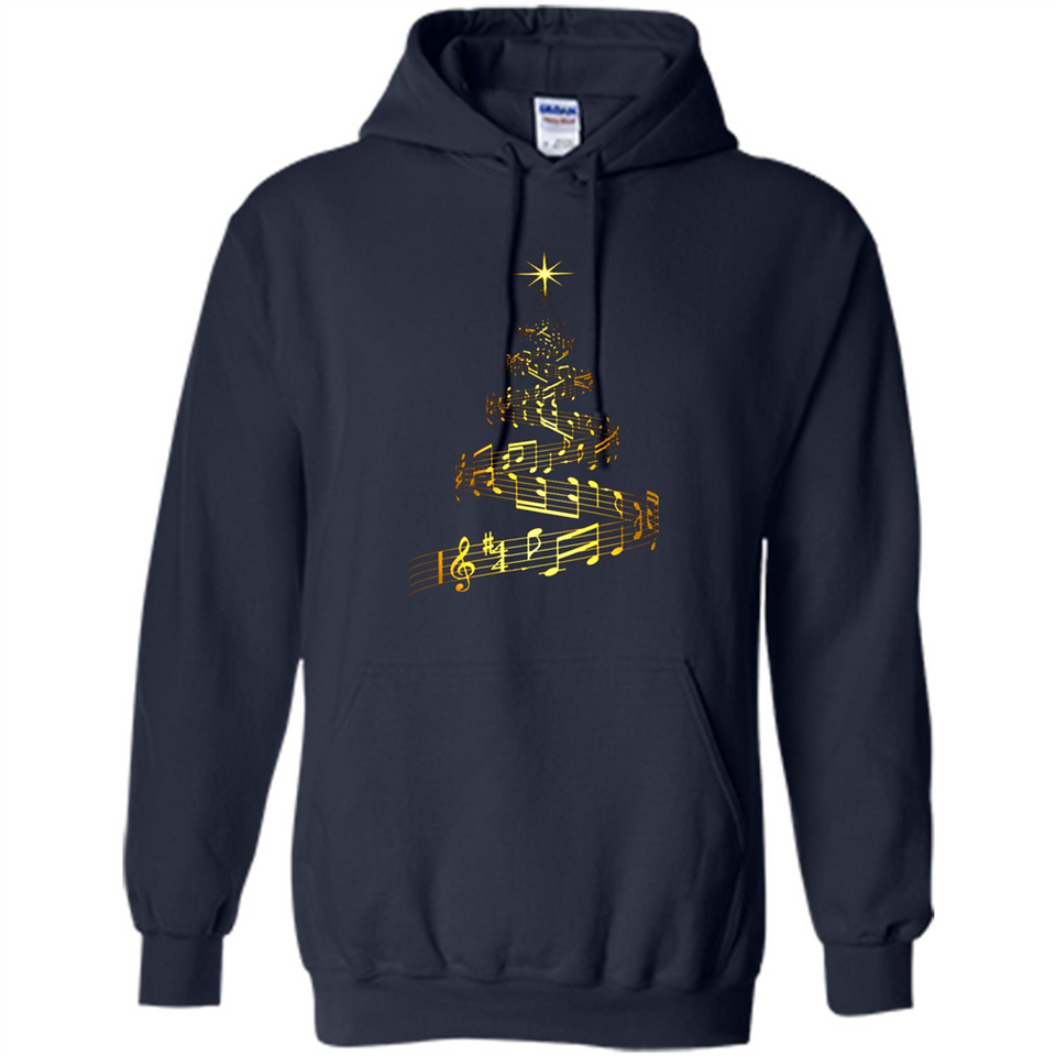 Music Note Christmas Tree Xmas Music Lover Mug PINGPONG - Hoodie