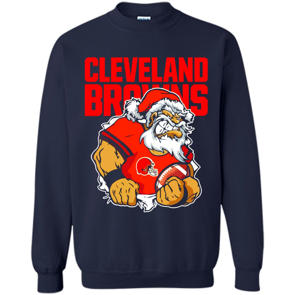 Grumpy Santa Claus Cleveland Browns Football Team PINGPONG
