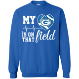Green Bay Packers Football My Heart is on that Field - Sweatshirt