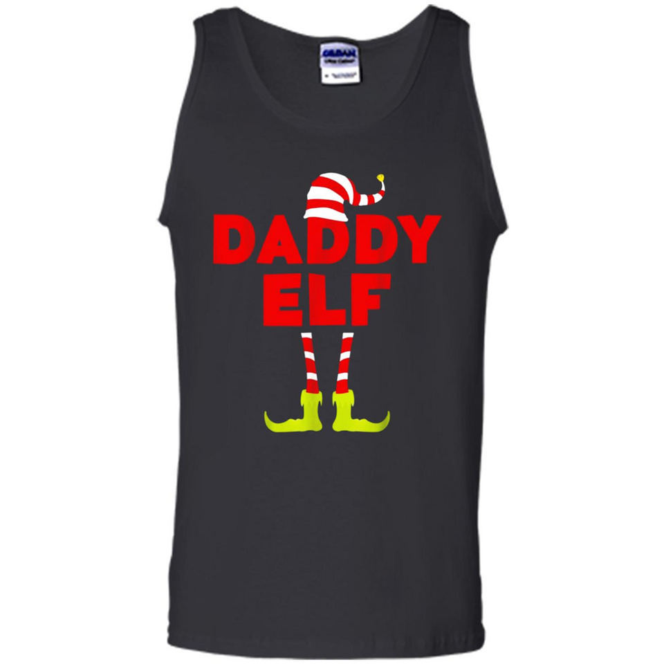 Mens Daddy Elf T-Shirt Funny Matching Christmas Costume - Tank Top