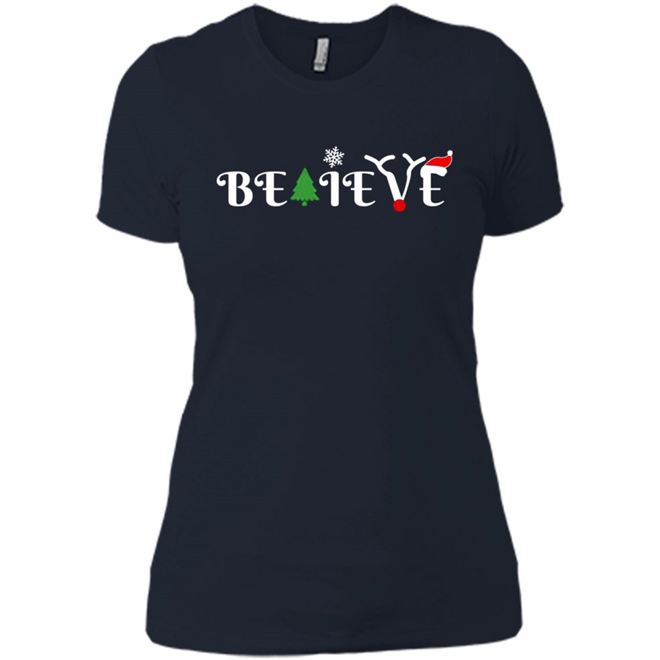 Believe in Christmas - Ladies' Boyfriend T-Shirt