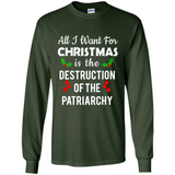All I Want For Christmas Is The Destruction Of The Patriarchy sweater PINGPONG