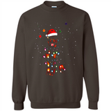 Rottweiler Santa Lights Christmas Dog Xmas Sweatshirt - Sweatshirt