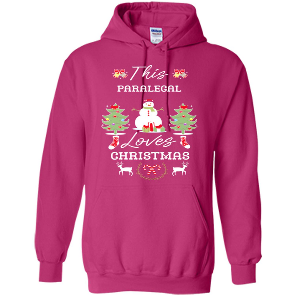 This Paralegal Loves Christmas Tree Shirt with Snowman