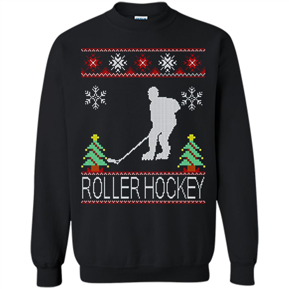 roller hockey Christmas ugly