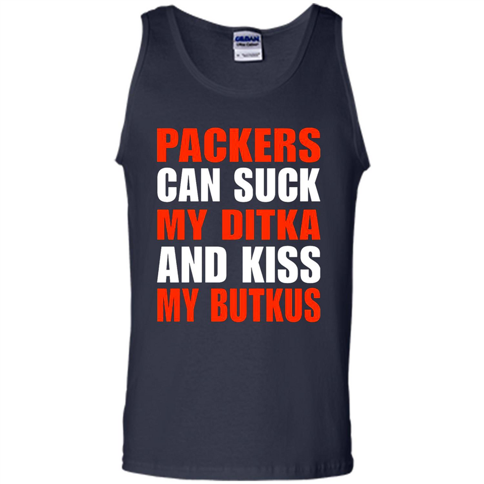 Packers can suck my Ditka and kiss my Butkus PINGPONG - Tank Top