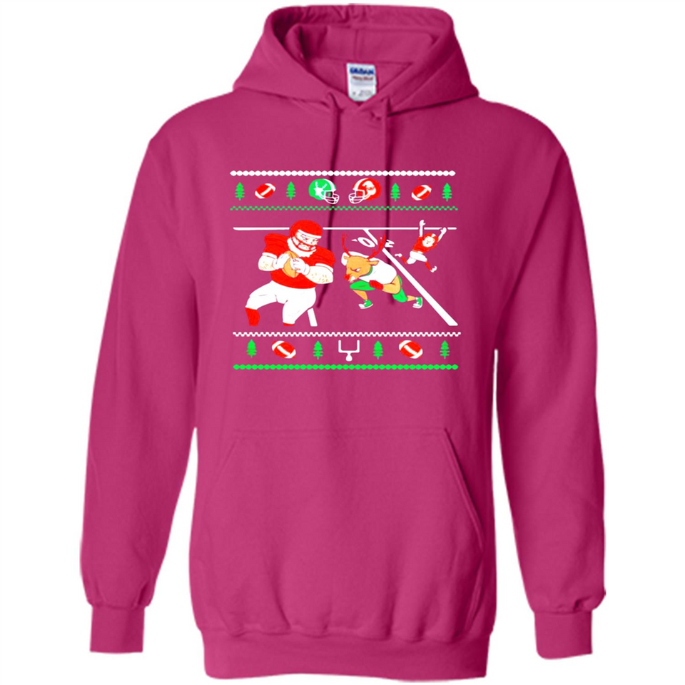 Santa vs Deer Football Ugly Christmas PINGPONG