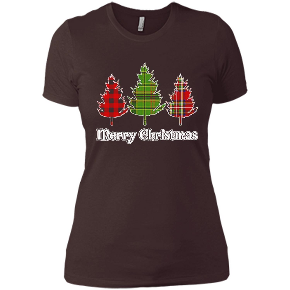 Plaid Christmas Tree Shirt Merry Christmas Plaid is Rad