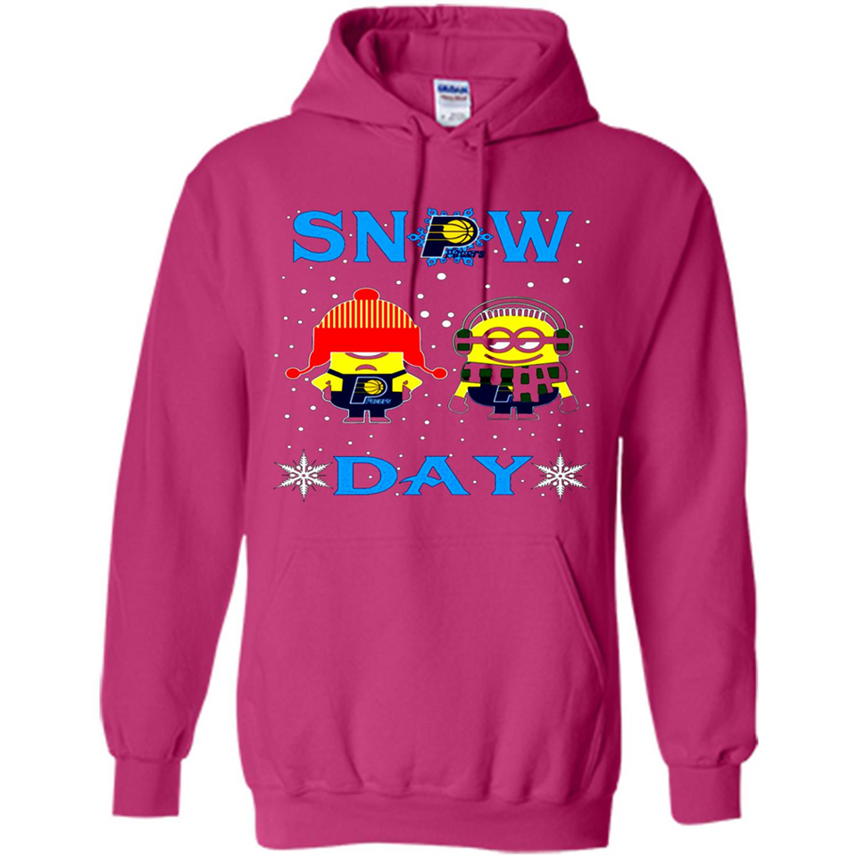 Snow Day Shirt For Indiana Pacers Vs Minion Fans pingpong