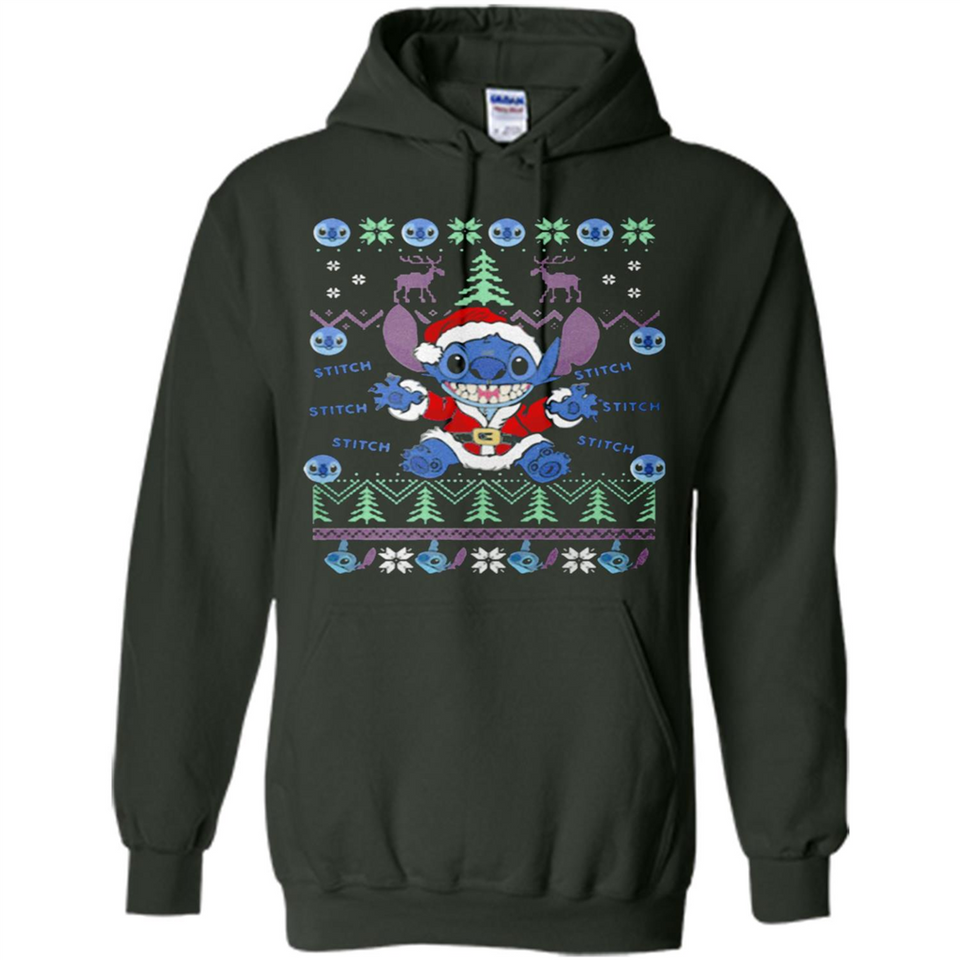Stitch ugly christmas sweater - Hoodie