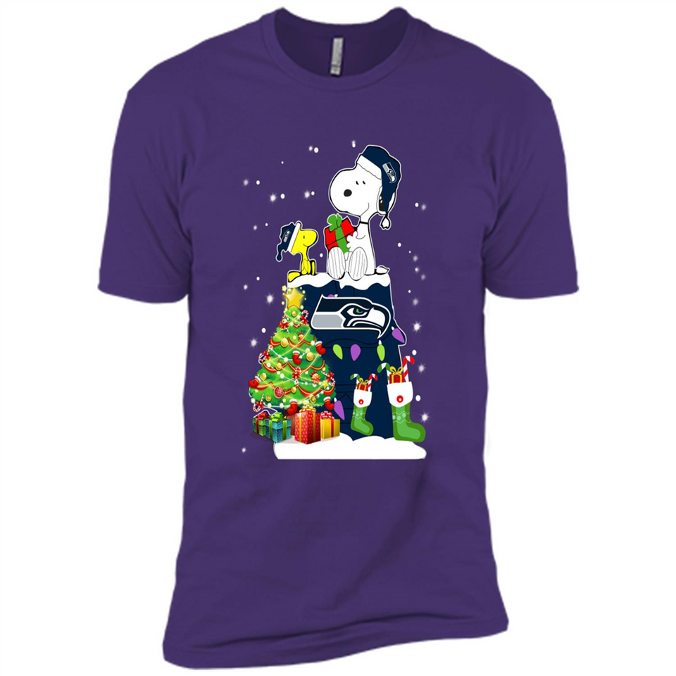SEATTLE SEAHAWKS SNOOPY & WOODSTOCK CHRISTMAS