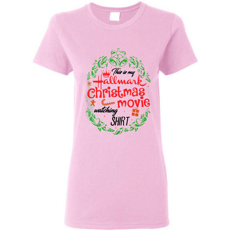 This is My Hallmark-Christmas Movies Watching Sporty T-Shirt - Ladies Short-Sleeve