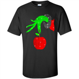 Christmas The Grinch Hand Holding Apple Ornament sweater - Shirt