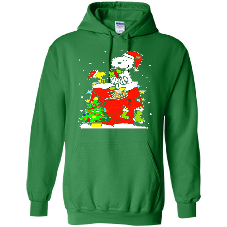 Anaheim Ducks Snoopy Ugly Christmas Sweaters - Hoodie