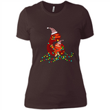 Christmas Lights Sloth Long Sleeve Santa Sloth - Ladies' Boyfriend T-Shirt