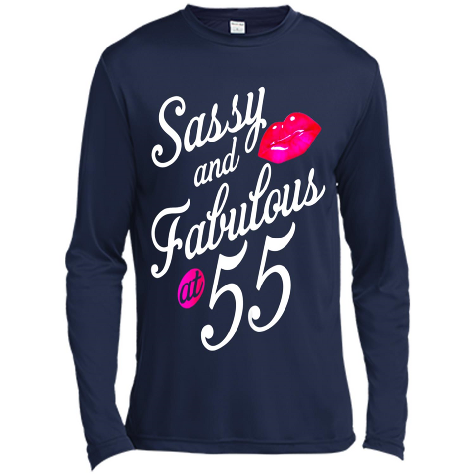 Sassy and Fabulous at 55 - 55th Birthday - Canvas Long Sleeve T-Shirt