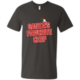 Funny Christmas Clothes - Santas Favorite Chef - Men's V-Neck