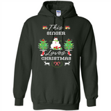 This Singer Loves Christmas Tree Shirt with Snowman