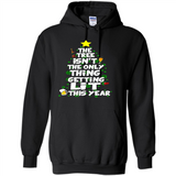 Funny Christmas Tree Drinking Sweatshirt Adult Boozy Festive - Hoodie
