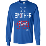 Brother Shirt Buffalo Plaid Family Camping Bear Tee - Long Sleeve T-Shirt