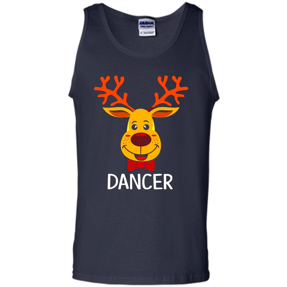 Dancer Santa Claus Funny Xmas Holiday T-Shirt - Tank Top