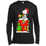 Anaheim Ducks Snoopy Ugly Christmas Sweaters - Canvas Long Sleeve T-Shirt