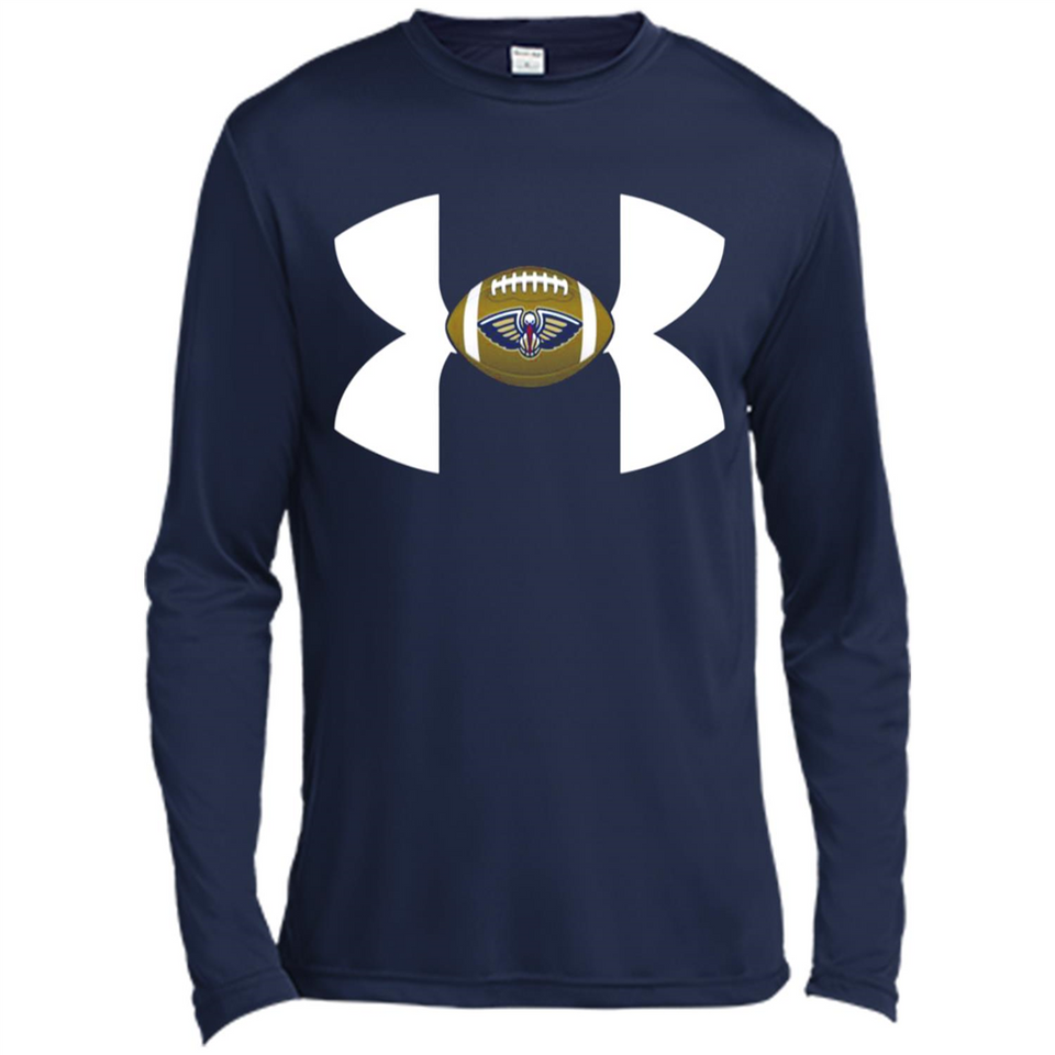 New Orleans Pelicans Under Armour Logo - Canvas Long Sleeve T-Shirt